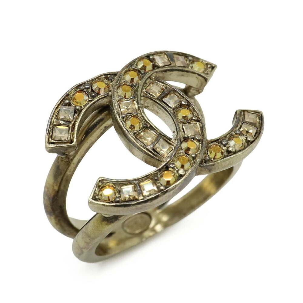 CHANEL Gold Logo Ring - Picture 5 of 9